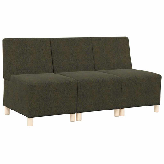 Modulares Armfreies Sofa 3 pcs Grün 55 x 74 x 82 cm