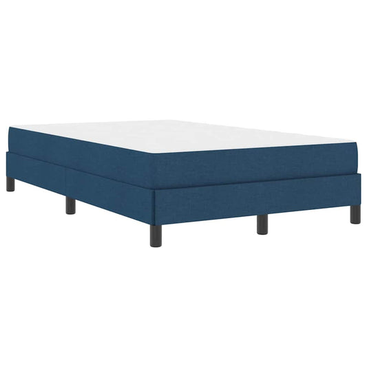 Boxspringbett mit Matratze Blau 120 x 200 cm Stoff
