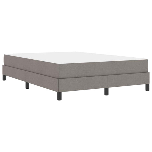 Boxspringbett mit Matratze Taupe 160 x 200 cm Stoff