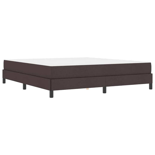 Boxspringbett mit Matratze Dunkelbraun 180 x 200 cm Stoff