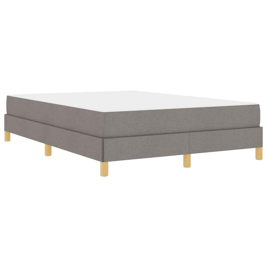 Boxspringbett Taupe und Braun 140 x 190 cm