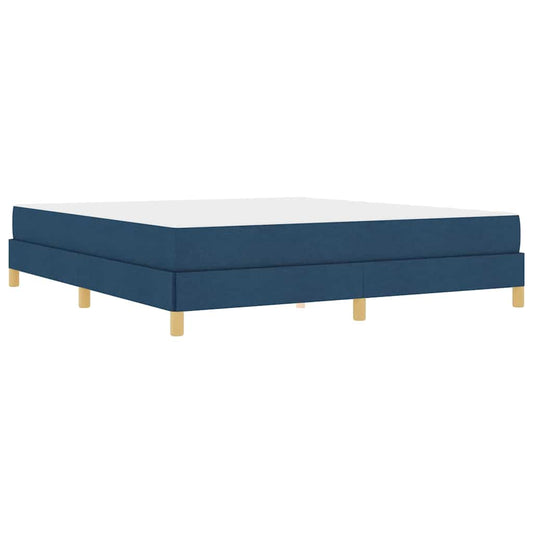 Boxspringbett Blau und Braun 180 x 200 cm