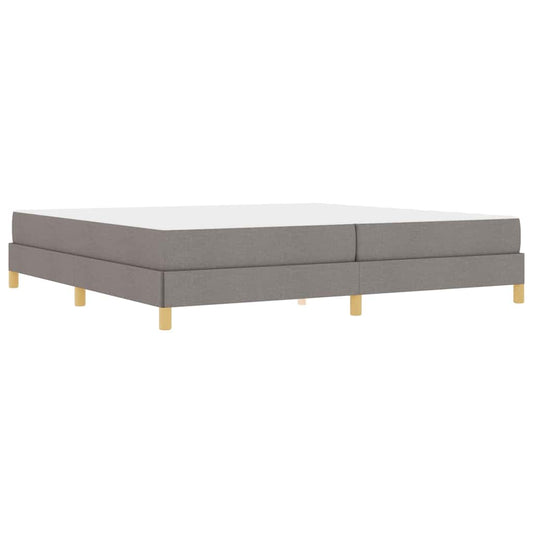 Boxspringbett Taupe und Braun 200 x 200 cm