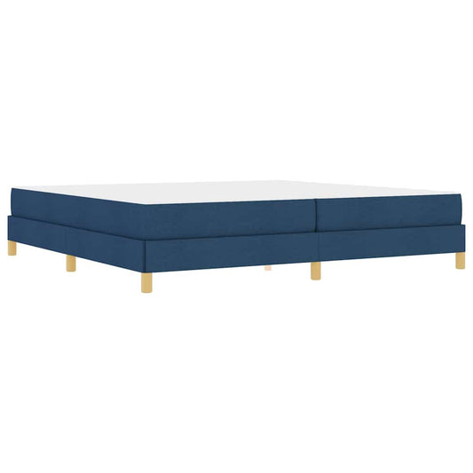 Boxspringbett Blau und Braun 200 x 200 cm
