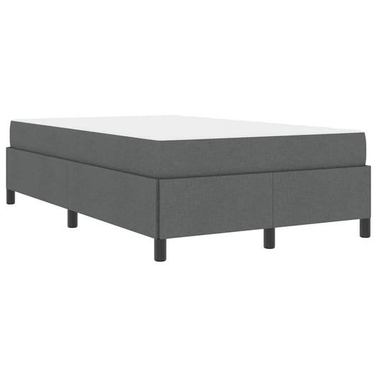Boxspringbett Dunkelgrau und Schwarz 120 x 200 cm