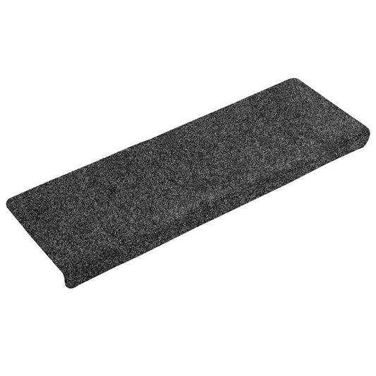 Stufenmatten Selbstklebend 30 Stk. 65x21x4 cm Grau Rechteckiger Rand