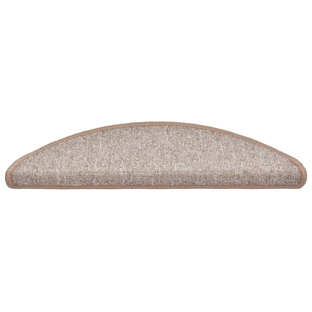 Stufenmatten 30 Stk. 56x17x3 cm Hellbraun Halbrund