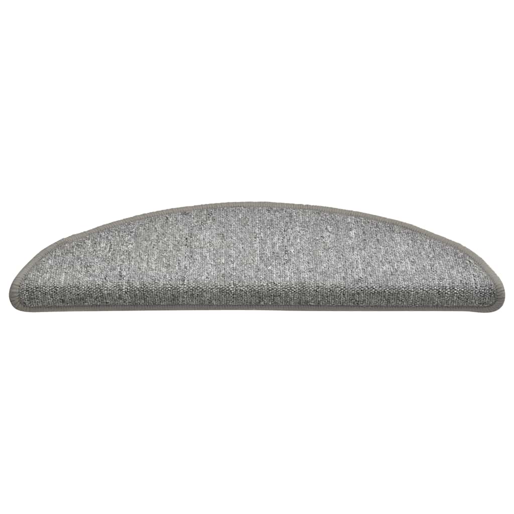 Stufenmatten 30 Stk. 56x17x3 cm Hellgrau Halbrund
