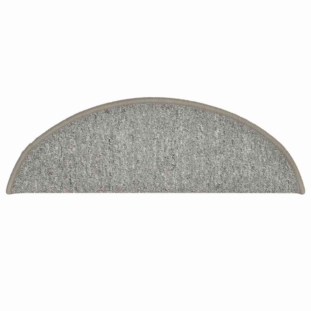 Stufenmatten 30 Stk. 56x17x3 cm Hellgrau Halbrund