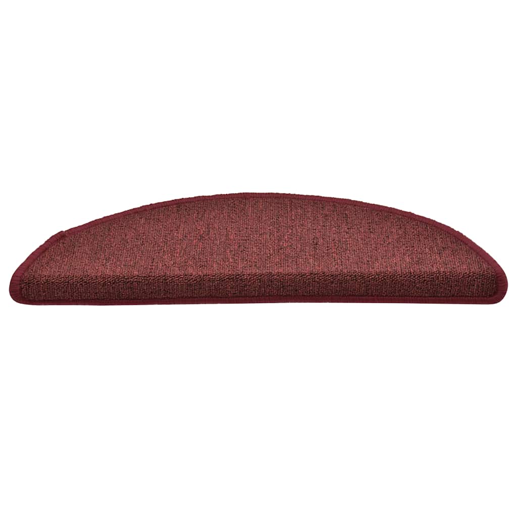 Stufenmatten 30 Stk. 56x17x3 cm Bordeaux Halbrund