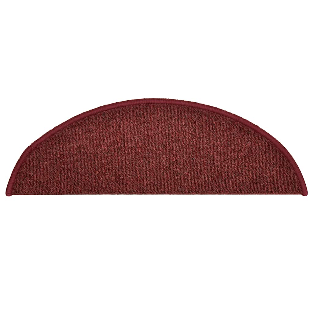 Stufenmatten 30 Stk. 56x17x3 cm Bordeaux Halbrund