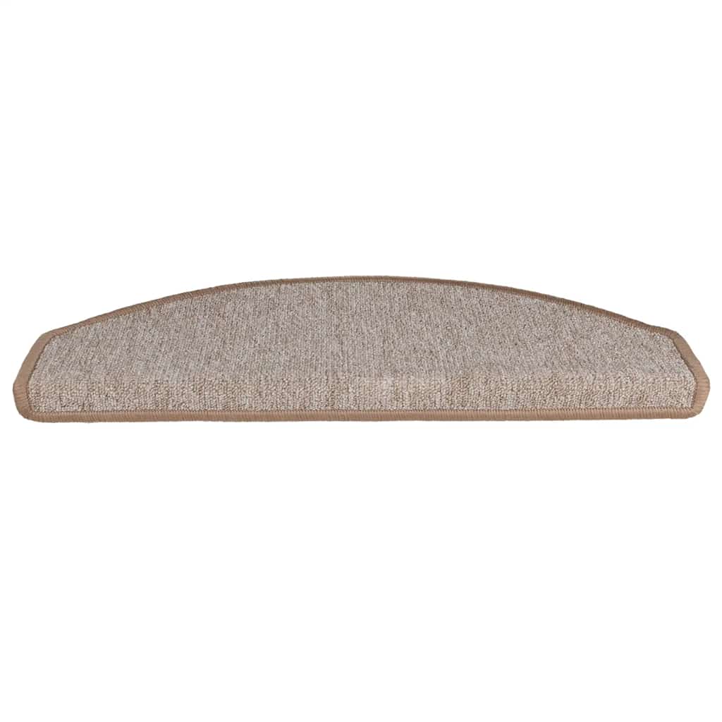 Stufenmatten 30 Stk. 65x24x4 cm Hellbraun Halbrund Groß