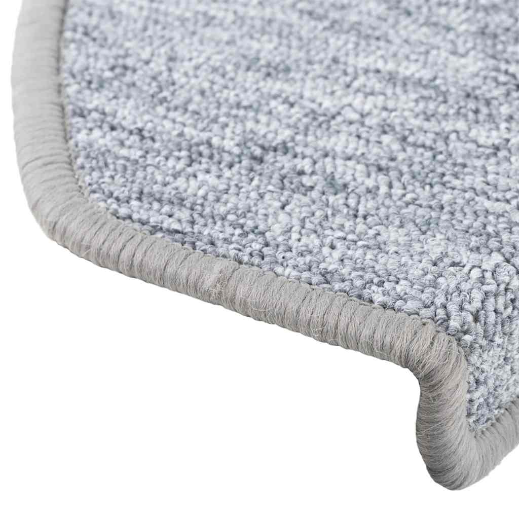 Stufenmatten 30 Stk. 65x24x4 cm Hellgrau Halbrund Groß