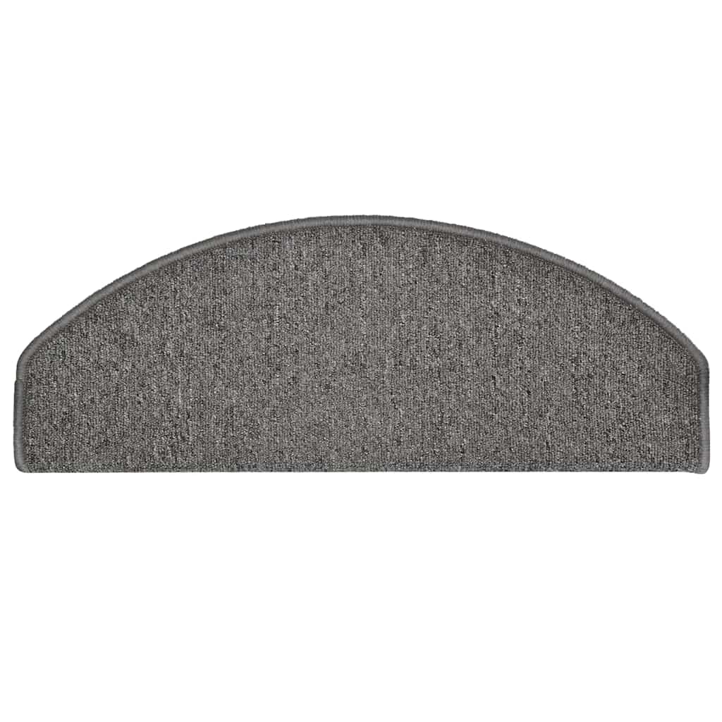 Stufenmatten 30 Stk. 65x24x4 cm Dunkelgrau Halbrund Groß