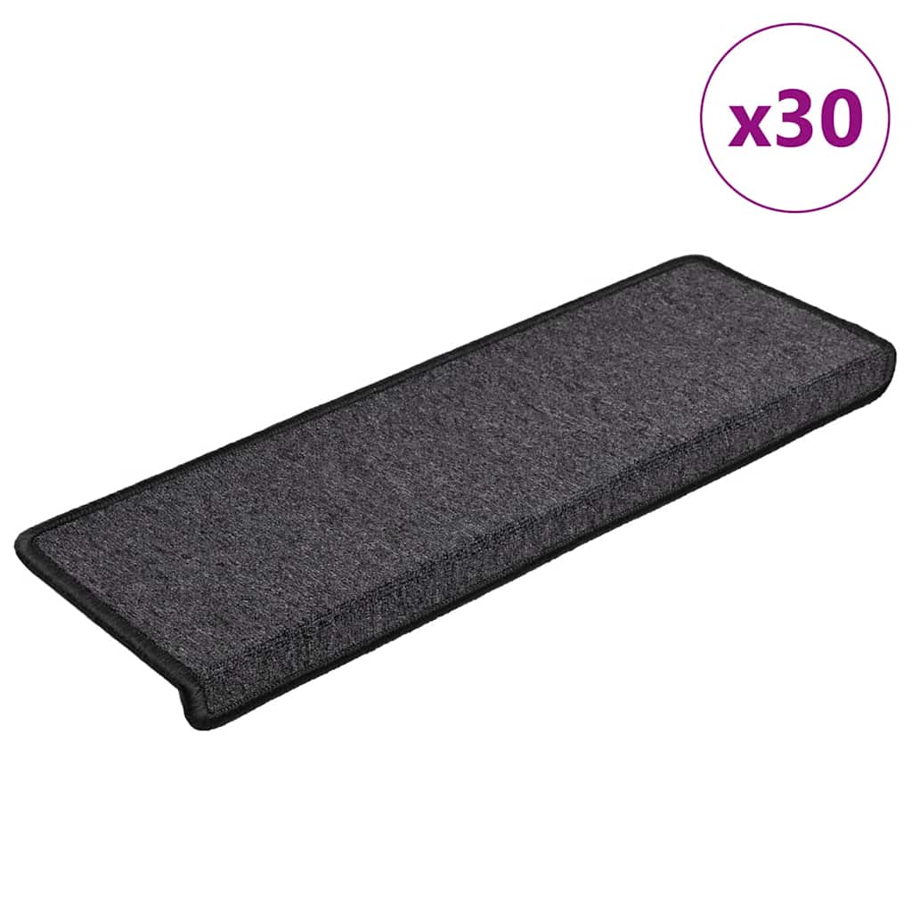 Stufenmatten 30 Stk. 65x21x4 cm Anthrazit Rechteckiger Rand