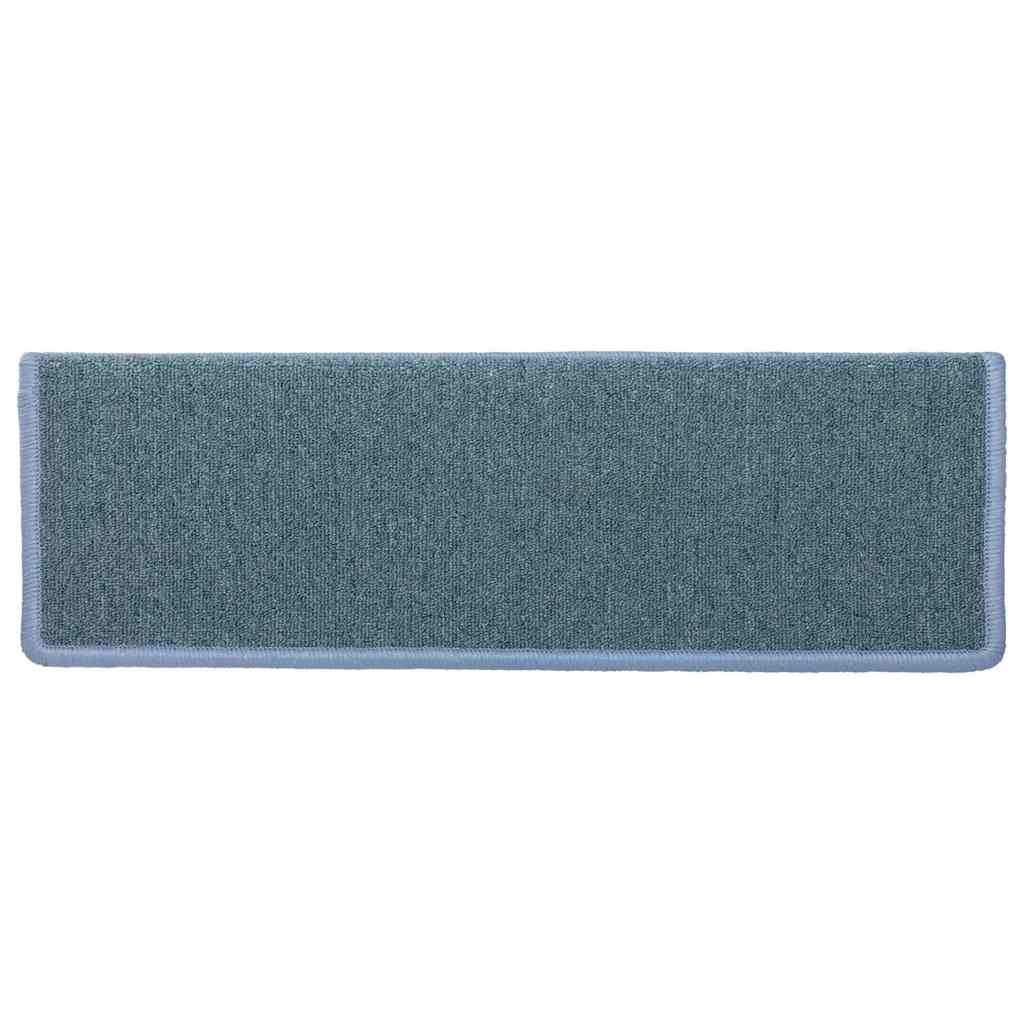 Stufenmatten 30 Stk. 65x21x4 cm Seeblau Rechteckiger Rand