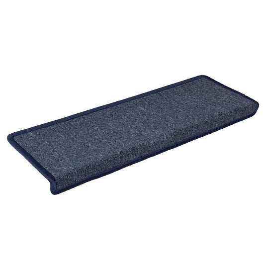 Stufenmatten 30 Stk. 65 x 21 x 4 cm Dunkelgrau und Blau Rechteckiger Rand