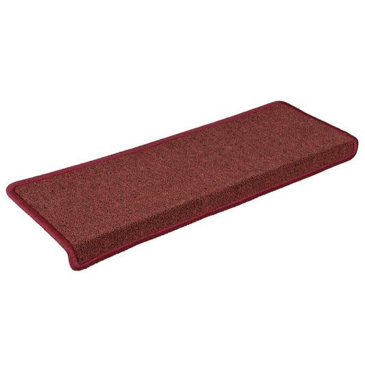 Stufenmatten 30 Stk. 65x21x4 cm Bordeaux Rechteckiger Rand