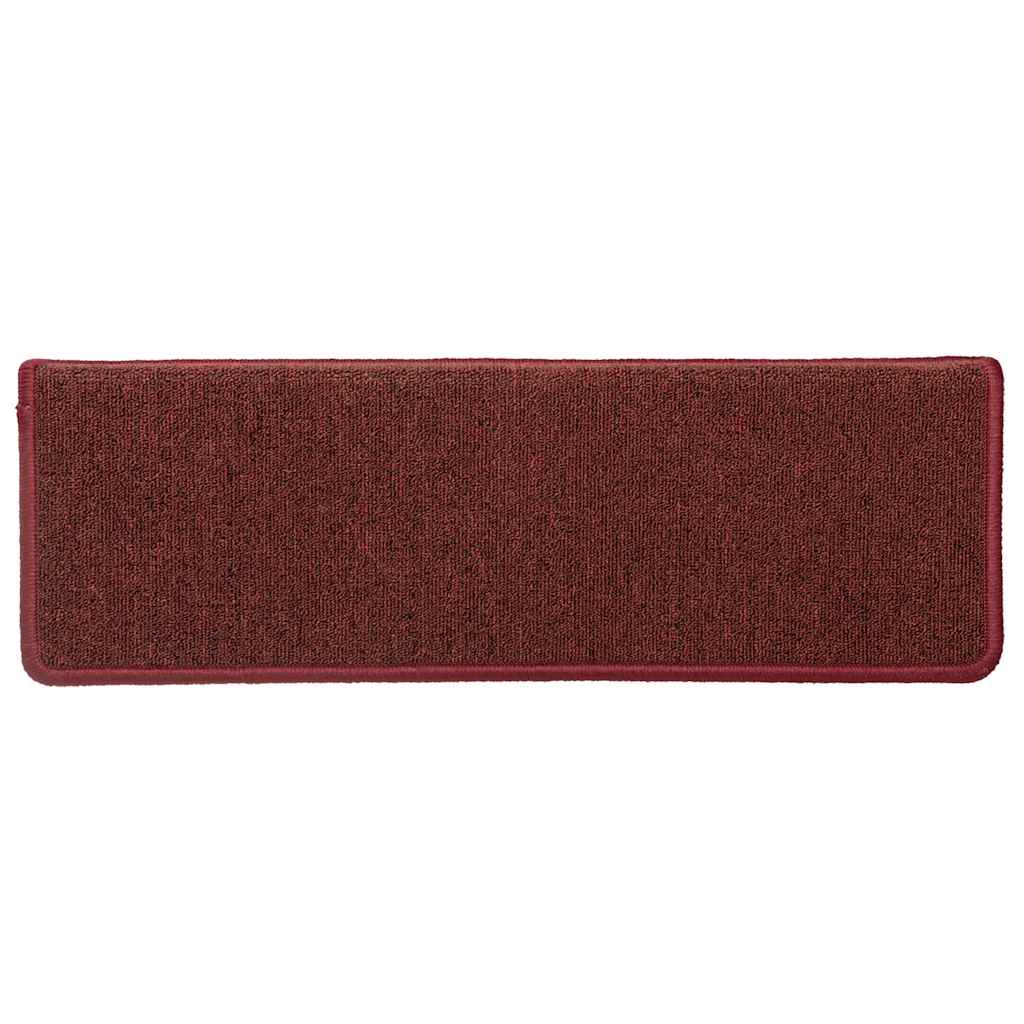 Stufenmatten 30 Stk. 65x21x4 cm Bordeaux Rechteckiger Rand