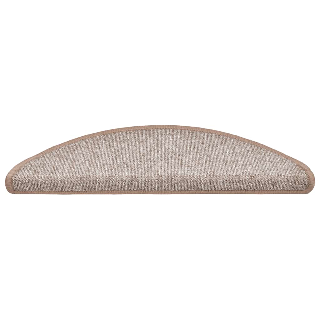 Stufenmatten 20 Stk. 56x17x3 cm Hellbraun Halbrund