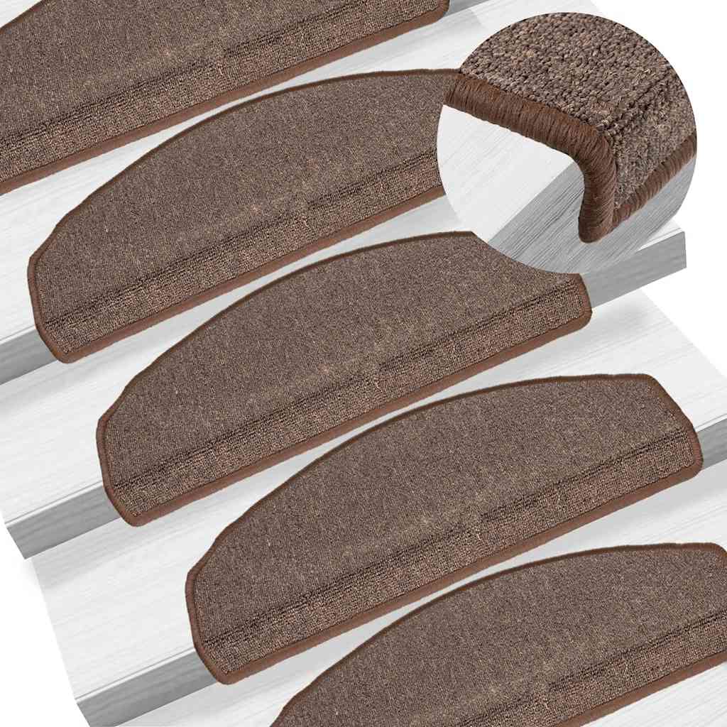 Stufenmatten 20 Stk. 65x24x4 cm Kaffeebraun Halbrund Groß