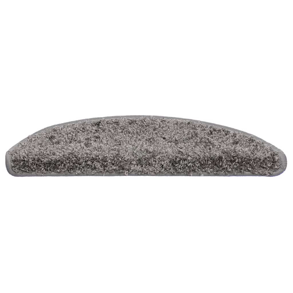 Stufenmatten 30 Stk. 56x17x3 cm Grau Halbrund