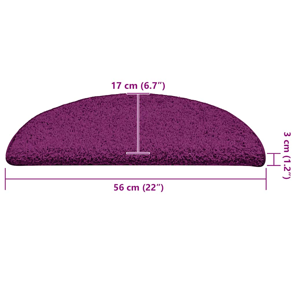Stufenmatten 30 Stk. 56x17x3 cm Rosa Halbrund