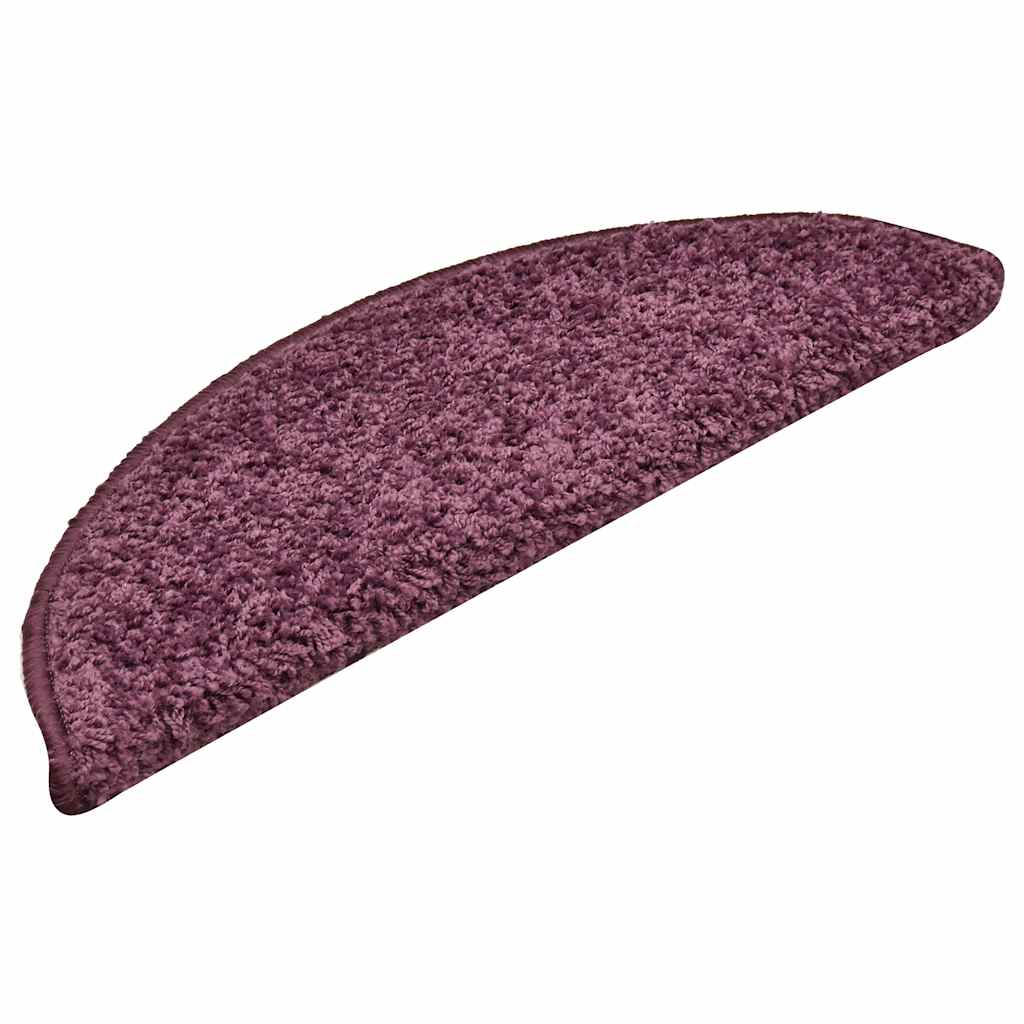 Stufenmatten 30 Stk. 56x17x3 cm Dunkelviolett Halbrund