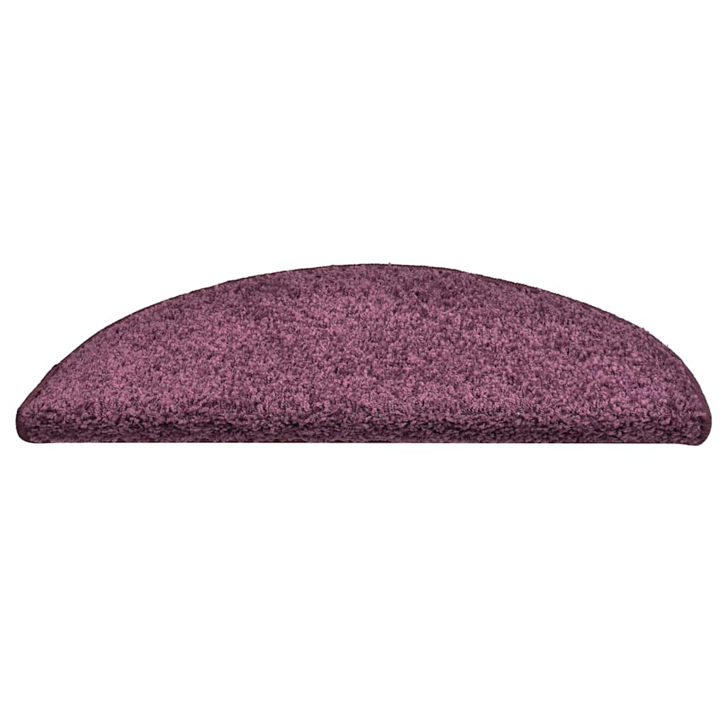 Stufenmatten 30 Stk. 56x17x3 cm Dunkelviolett Halbrund