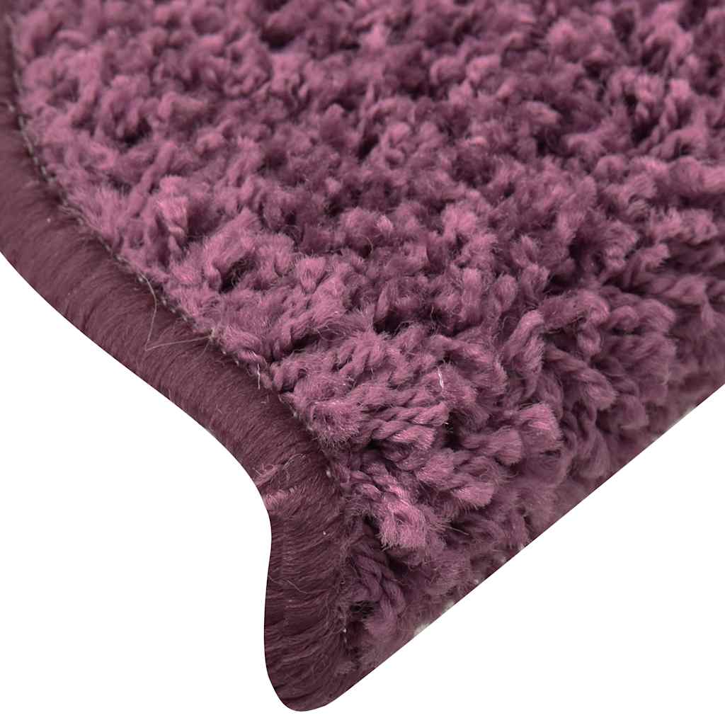 Stufenmatten 30 Stk. 56x17x3 cm Dunkelviolett Halbrund
