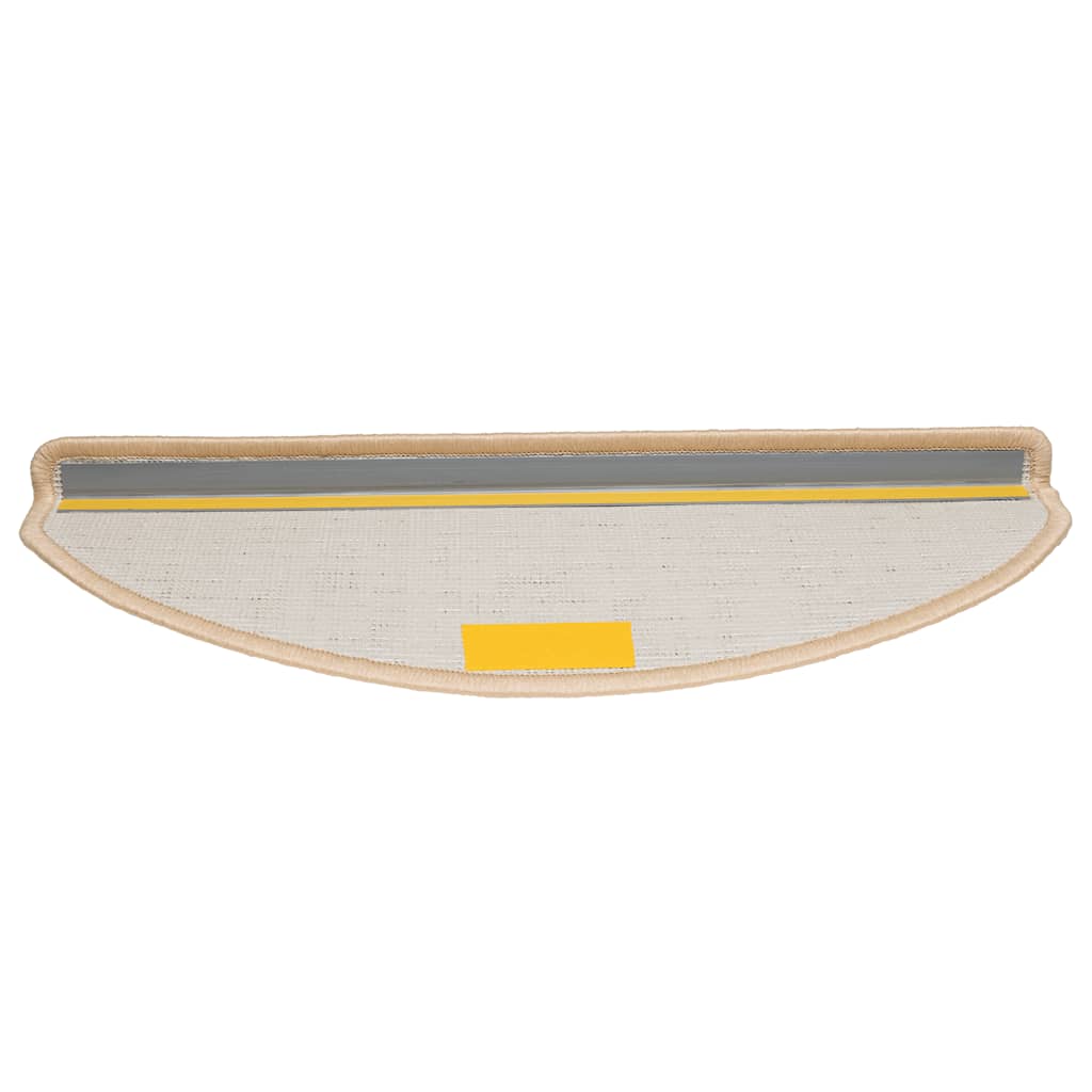 Stufenmatten 30 Stk. 65x21x4 cm Creme Halbrund Groß