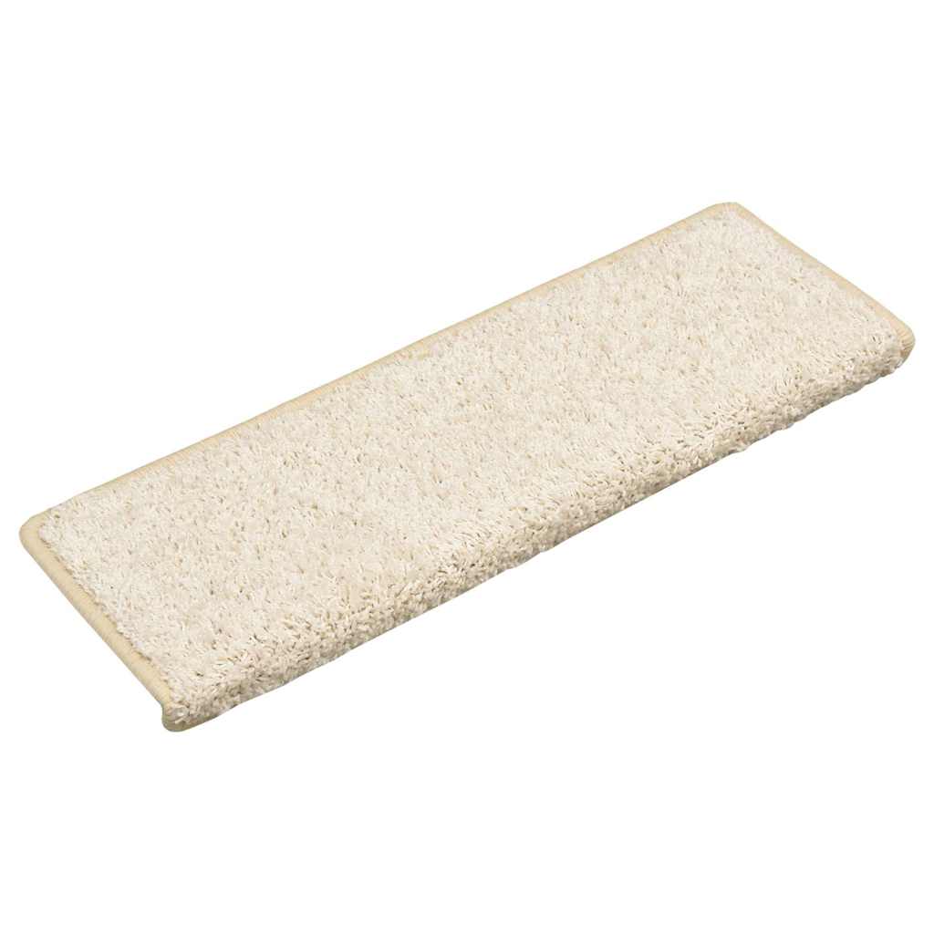 Stufenmatten 30 Stk. 65x21x4 cm Weiß Rechteckiger Rand