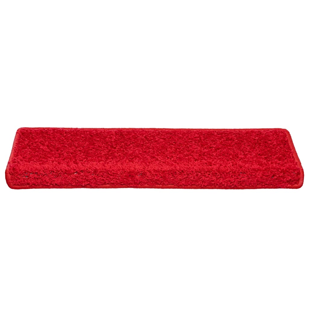 Stufenmatten 30 Stk. 65x21x4 cm Rot Rechteckiger Rand