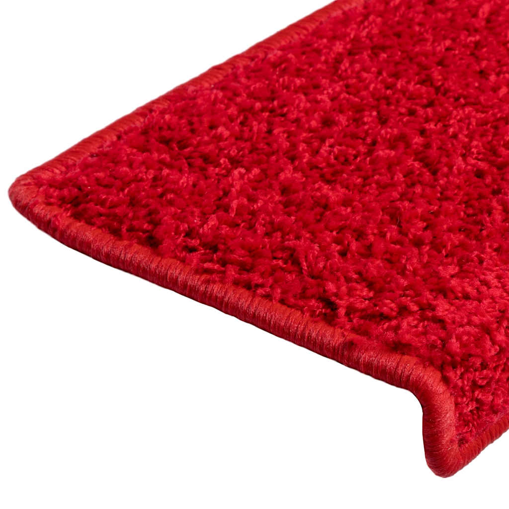 Stufenmatten 30 Stk. 65x21x4 cm Rot Rechteckiger Rand