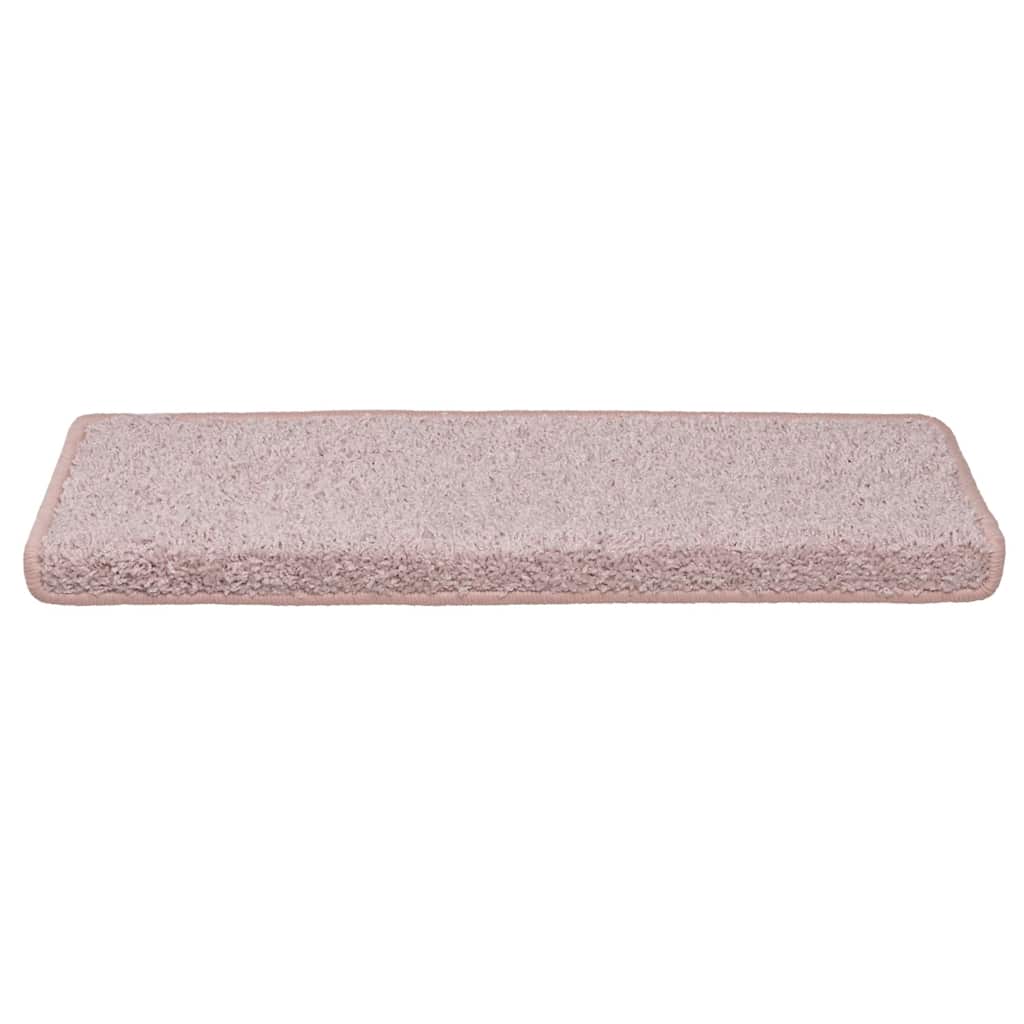 Stufenmatten 30 Stk. 65x21x4 cm Weiß und Rosa Rechteckiger Rand
