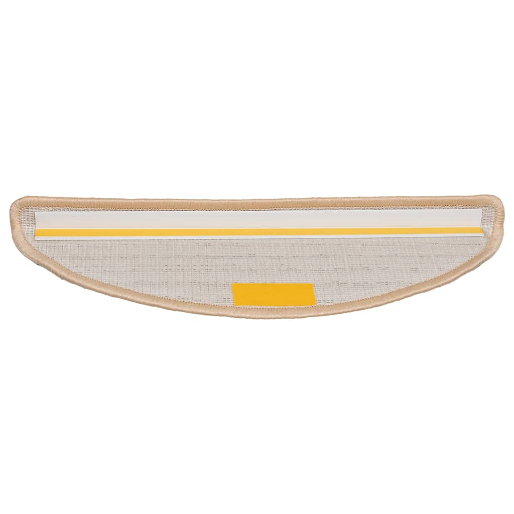 Stufenmatten 20 Stk. 56x17x3 cm Creme Halbrund