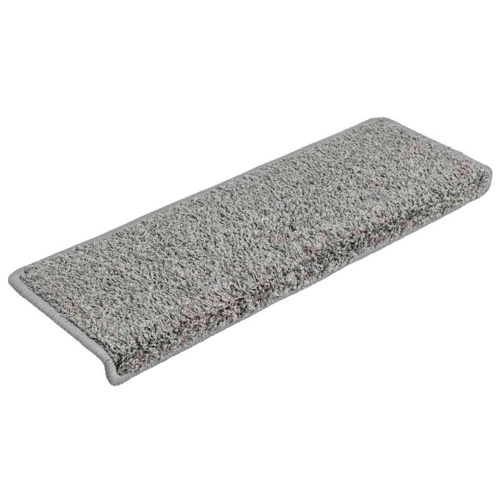 Stufenmatten 20 Stk. 65x21x4 cm Grau Rechteckiger Rand