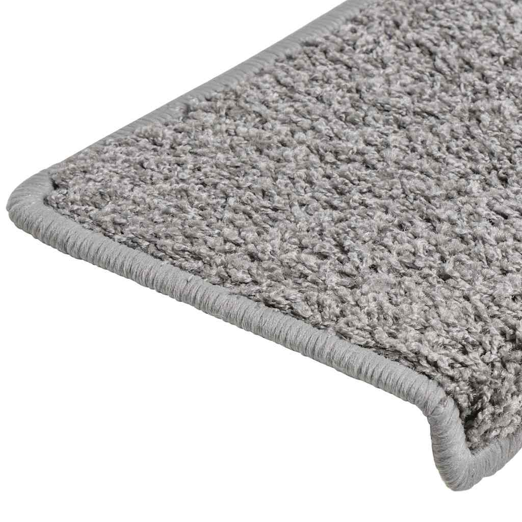 Stufenmatten 20 Stk. 65x21x4 cm Grau Rechteckiger Rand