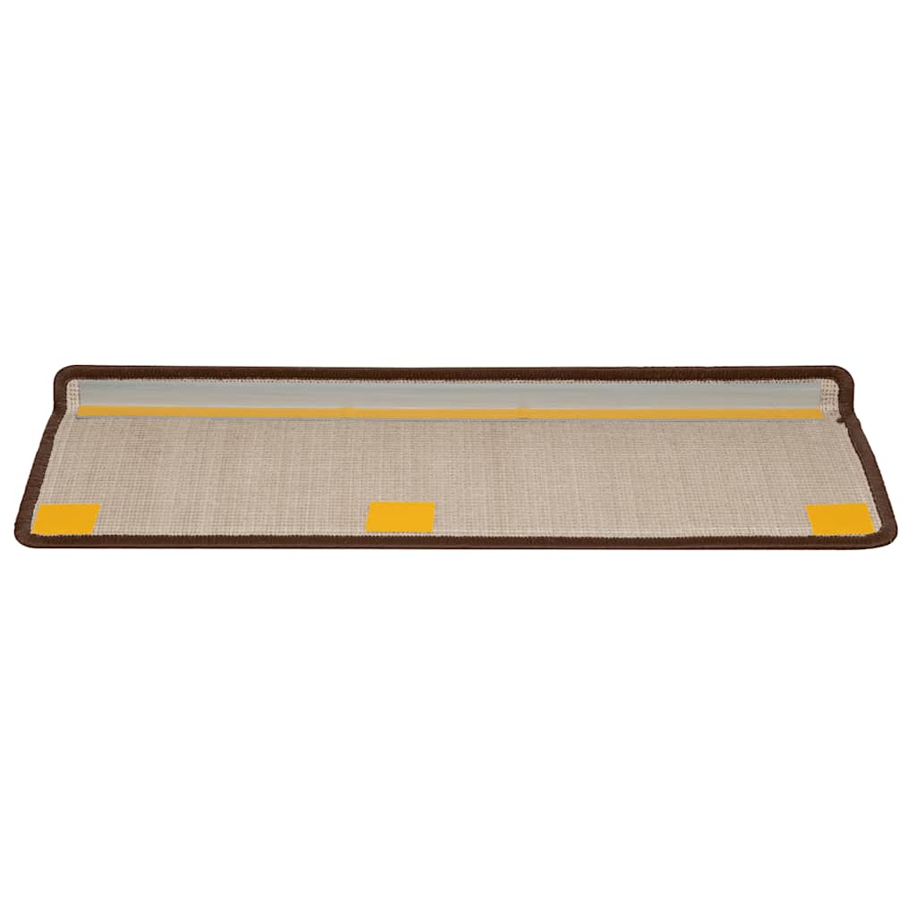 Stufenmatten 20 Stk. 65x21x4 cm Braun Rechteckiger Rand