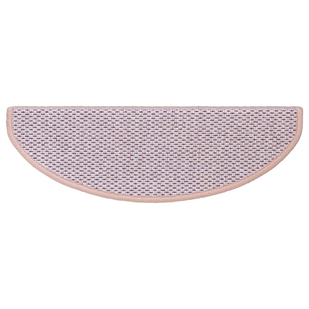 Trappemåtter selvklæbende sisal look 30 stk 65x21x4cm Pink