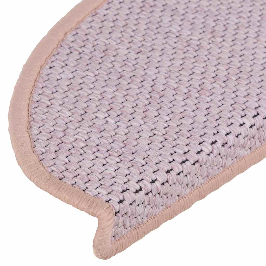 Trappemåtter selvklæbende sisal look 30 stk 65x21x4cm Pink
