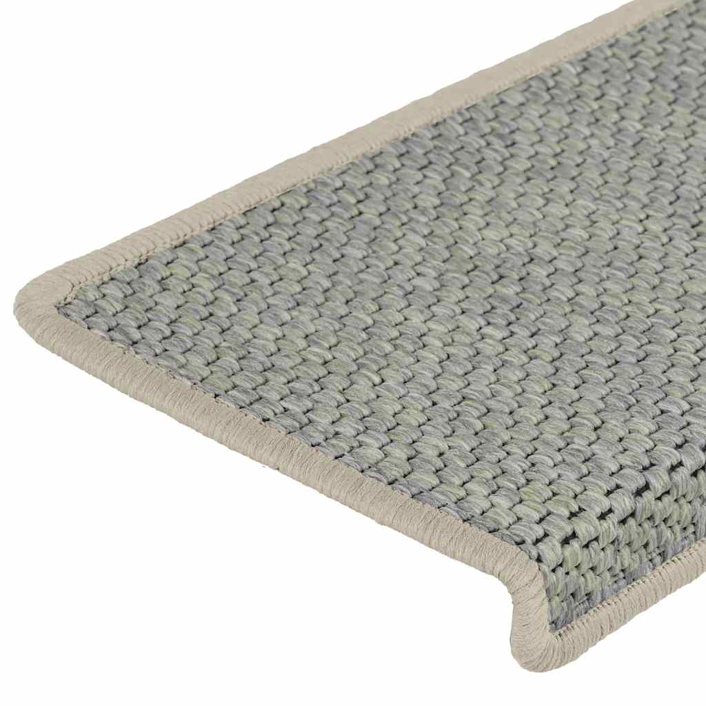 Trappemåtter Selvklæbende Sisal Look 30 Stk 65x21x4cm Grøn