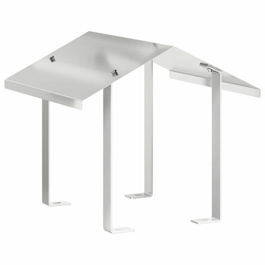 Kaminhaube Silber 40 x 40 x 37.5 cm Edelstahl