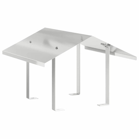 Kaminhaube Silber 50 x 50 x 37 cm Edelstahl