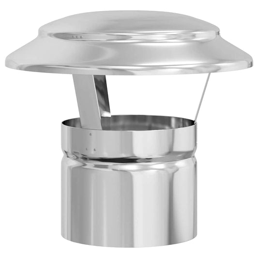 Regenabdeckung Schornstein Silber 20 x 20 x 18 cm Edelstahl
