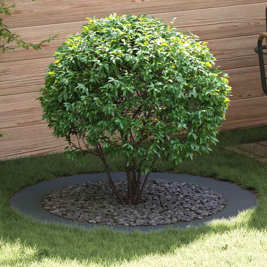 Flache Baumringe 5 pcs Anthrazit Ø90 / 120 cm Stahl