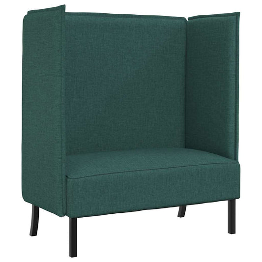 Hoher Rücken Sofa Dunkelgrün 109 x 56 x 121 cm Stoff