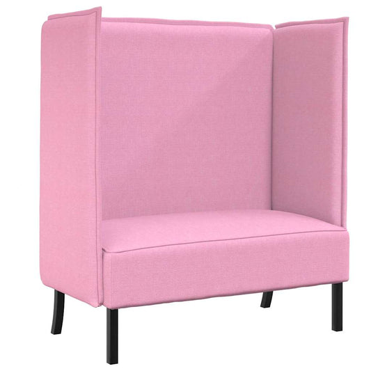 Hoher Rücken Sofa Rosa 109 x 56 x 121 cm Stoff