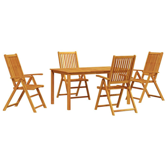 Garten Essgruppe 5 pcs Braun Akazie Massivholz