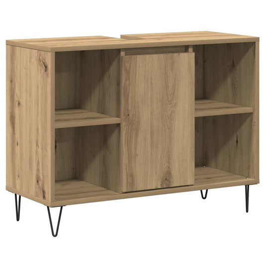Badezimmerschrank Artisan-Eiche 80 x 33 x 60 cm Holzwerkstoff